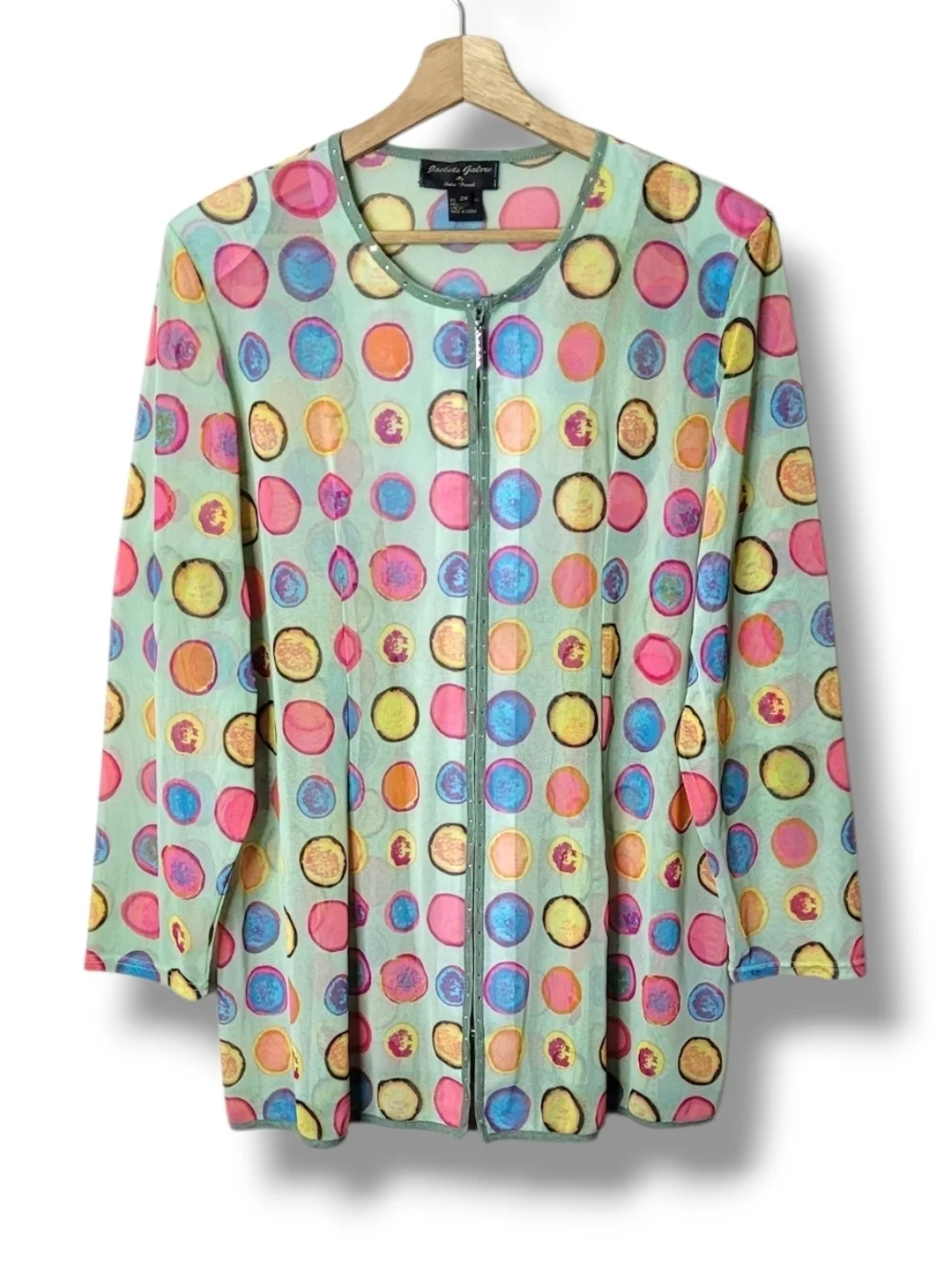 Vintage John Farah Sheer Polka Dot Jacket